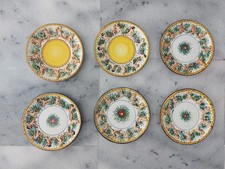 6 PIATTI CERAMICA DECORO PUTTI - 2 SIGLATI FIAM CIVITA CASTELLANA