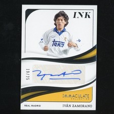 2024-25 Panini Immacolata Ivan Zamorano Inchiostro Auto 19/25 Real Madrid ZD4067