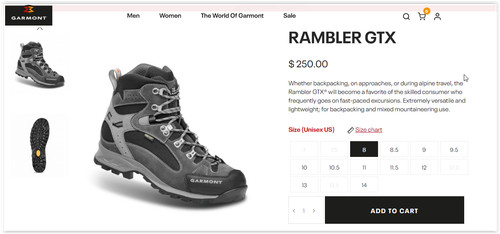 250 nwt garmont rambler - garmont,