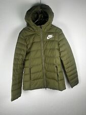 Nike Long Puffer Giubbotto Piumino Verde S Donna Women Autumn Winter Jacket
