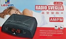 Radio Sveglia Digitale AM/FM Display LED Luminoso 0.6" Snooze Timer Sonno  DC 5V