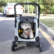 Passeggino per Cani Jogger Passeggino per Cani Trolley per Cani con Sospensione per Cani di Piccola Taglia Gatto