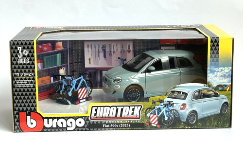 Fiat 500e blu - eurotrek, con