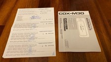 PIONEER CDX-M30 1993 CD CHANGER CAMBIA OWNER'S MANUAL + WARRANTY MANUALE