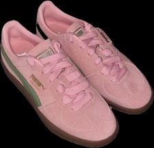 Scarpe da ginnastica donna PUMA Palermo rosa e verde taglia UK 5 EU 38 nuove con scatola