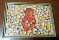 Quadretto con mini puzzle - Immagine di Anne Geddes - Cornice in legno su misura