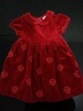 LOTTO 37 VESTITINO NEONATA, BAMBINA, BIMBA 0- 9 MESI VELLUTO 