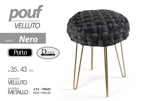 Pouf tondo poggiapiedi - pouf,