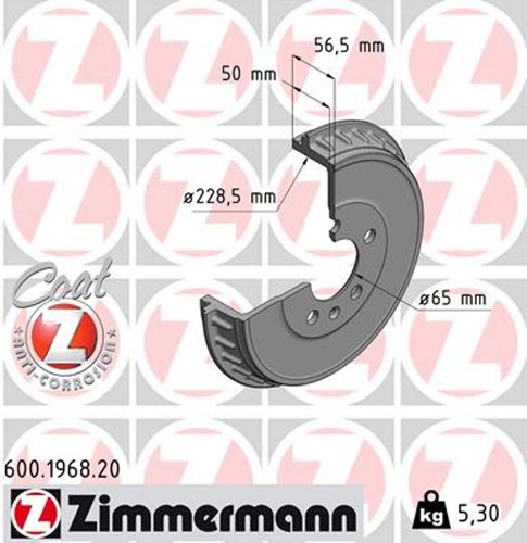 Tamburo freno coat z - freno,
