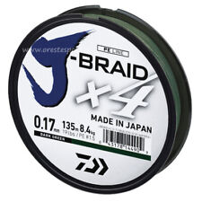 TRECCIATO DAIWA J-BRAID X4 135 mt  GREEN FILO PESCA