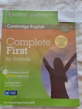 COMPLETE FIRST FOR SCHOOLS STUDENT' S BOOK without ANSWERS con Cd - CAMBRIDGE