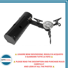 Stufa a gas Odoland pieghevole portatile, fornello da campeggio regolabile, Nero