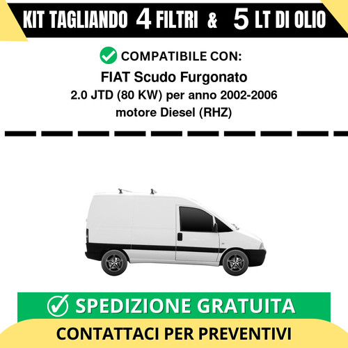 Tagliando per fiat scudo - per,