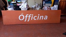 Insegna officina in lamiera