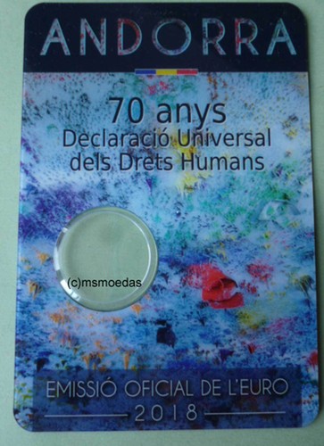Andorra euro coin card - coin, 2018