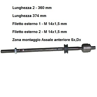 Tirante scatola sterzo ant - yy,
