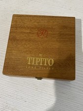 Vintage Wooden Tipito Clipper Cigar Box With Metal Latch