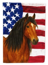 Gypsy Vanner Bay American Flag