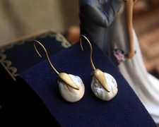 Orecchini A Gancio Lunghi Art