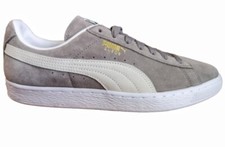 Puma Suede Classic+ 352634 66 Uomo Grigio Pelle Scarpe Classiche Retro Sneakers