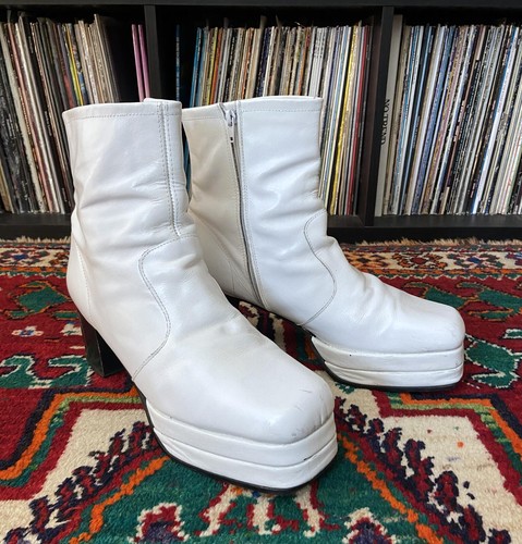 Stivali platform bianchi