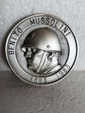 Medaglione commemorativo di Benito Mussolini 1883 1983