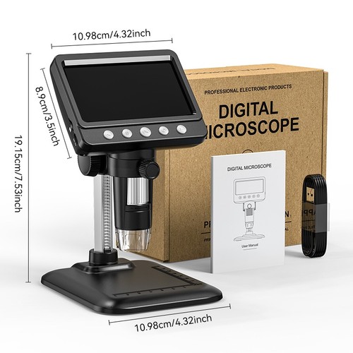 Microscopio monete lcd - monete, 4,3"