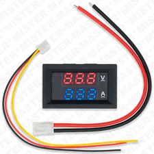 VOLTMETRO AMPEROMETRO DIGITALE 100V 10A DA PANNELLO UNIVERSALE