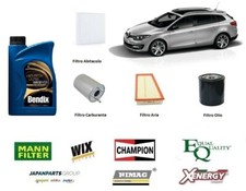 Kit Filtri Tagliando Renault Megane 3 III 1.5 DCi + 5 Litri Olio 5w30  