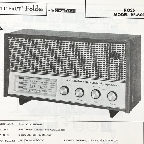 Radio ross 600 1966 wire - re-600,
