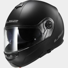 CASCO MODULARE LS2 STROBE FF325 BIANCO LUCIDO NERO OPACO MATT TITANIUM