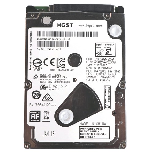 250gb hgst travelstar z5k500 - hgst,