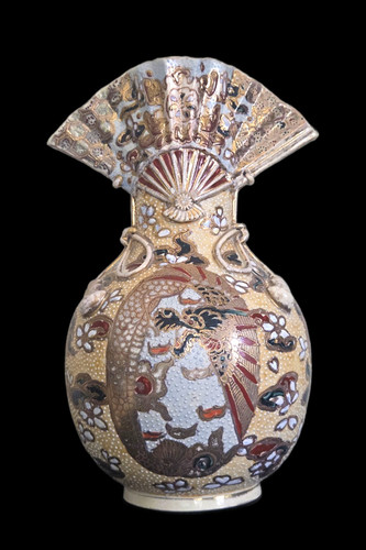Antico vaso giapponese - , moriage