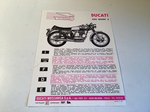 Ducati pagina depliant - , 250