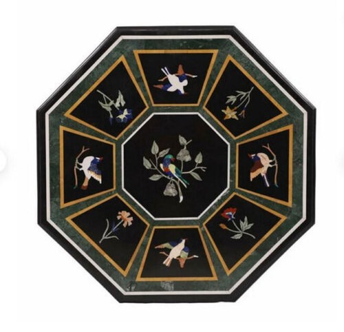 Tavolo antico marmo nero - 24",