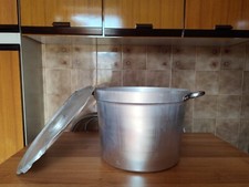 Pentolone in alluminio per salsa pomodoro con coperchio 