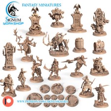 Miniature D&D/wargames Signum Workshop Aprile 2022 resina dettagliata 3d print