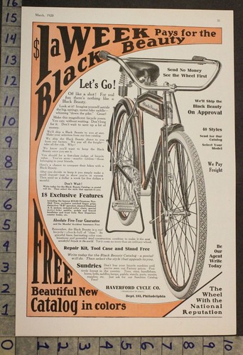1920 black beauty bike - 1920,