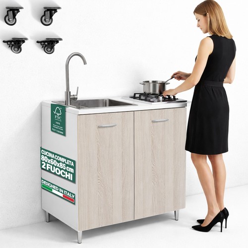 Cucina completa 80x60cm - completa, olmo
