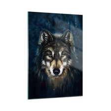 Quadro su Vetro 50x70cm Lupo