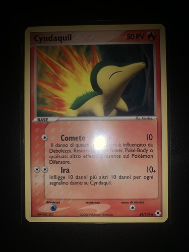 Carta pokémon cyndaquil - carta,