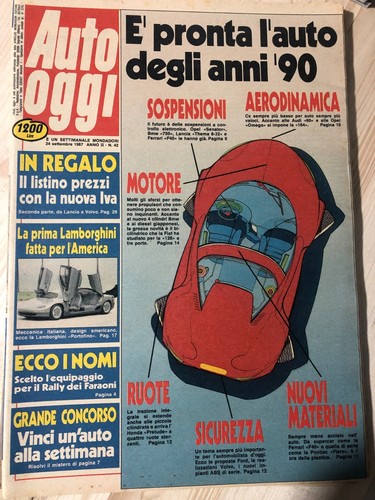 Rivista auto oggi 1987 42 - oggi,
