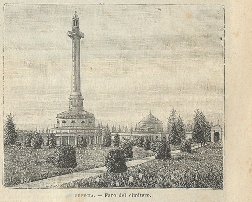 Stampa antica brescia torre - stampa,