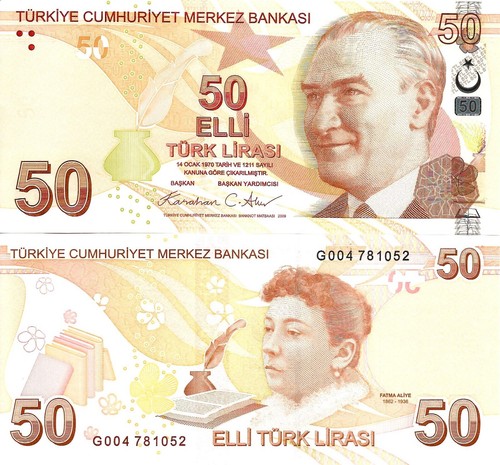 Turchia lire 2009 2024 - 50,