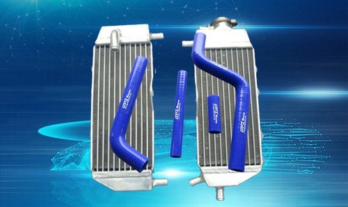 Aluminum radiator hose blue - aluminum, radiator+hose
