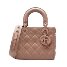 Borsa piccola Christian Dior rosa ultra opaca Lady Dior My ABC