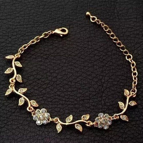 Bracciale donna catena fiori