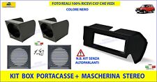 BOX Portacasse + Mascherina stereo autoradio COMPATIBILE con Panda 141  4x4