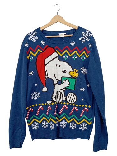 Peanuts maglione uomo blu - peanuts,