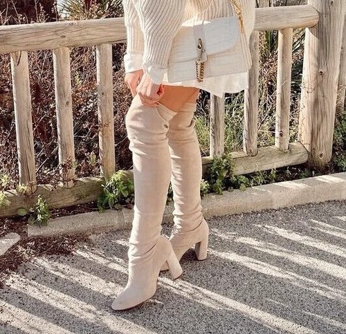 Stivali zara nuovi - beige, sopra